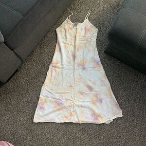 a new day Pastel Tie-Dye Midi Dress